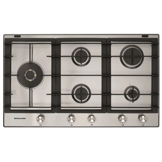 موقد غاز مدمج KitchenAid 90 سم - حديد زهر iXelium ستانلس ستيل موقد غاز مدمج KitchenAid 90 سم - حديد زهر iXelium ستانلس ستيل